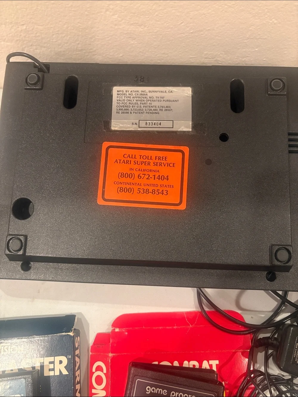 Atari Classic Video Computer System Console with Joysticks Not tested (as is)
